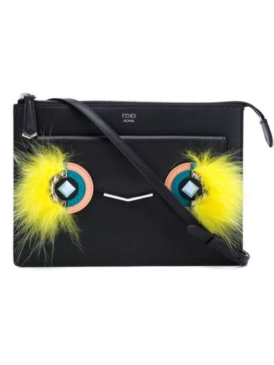 fendi mini 2jours leather and fur crossbody bag|2jours handbags.